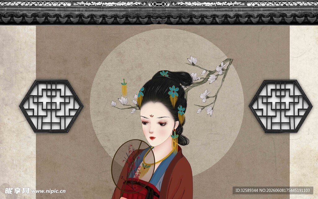 古典优雅古装女子形象