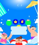 夏日泳池海报
