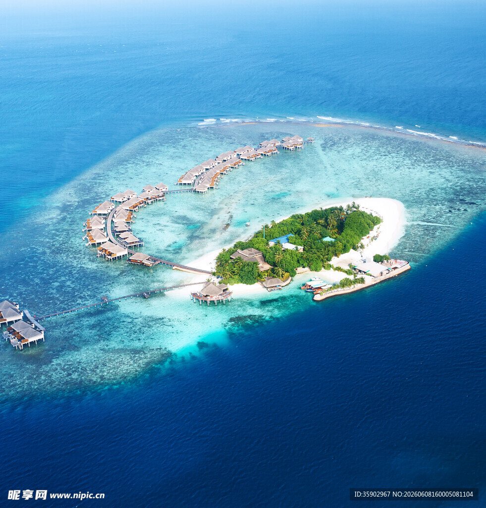 美丽海岛度假胜地