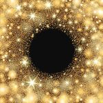 金粉星芒边框