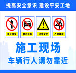 施工现场安全警示图