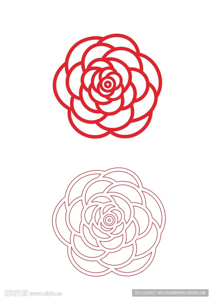 玫瑰花型