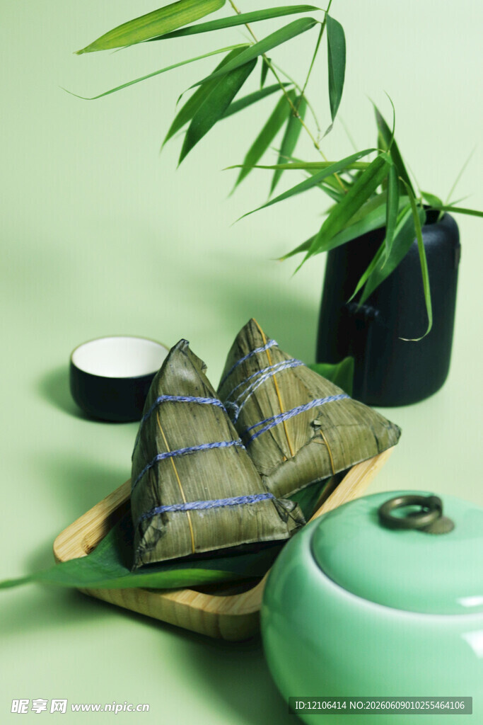 清新风端午粽子茶具组合