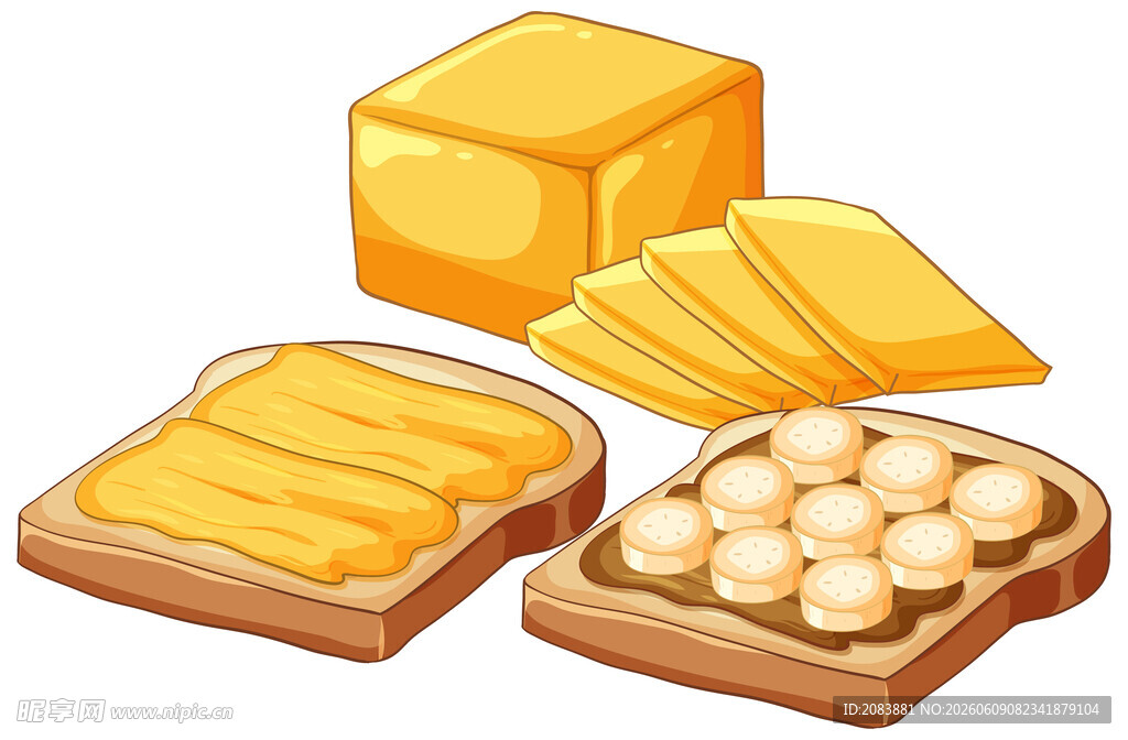 黄油面包早餐