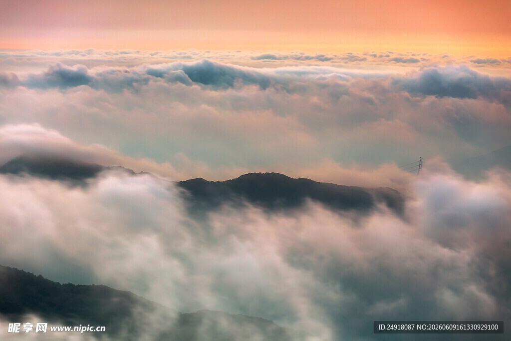 云海壮丽日出景观自然风光风景