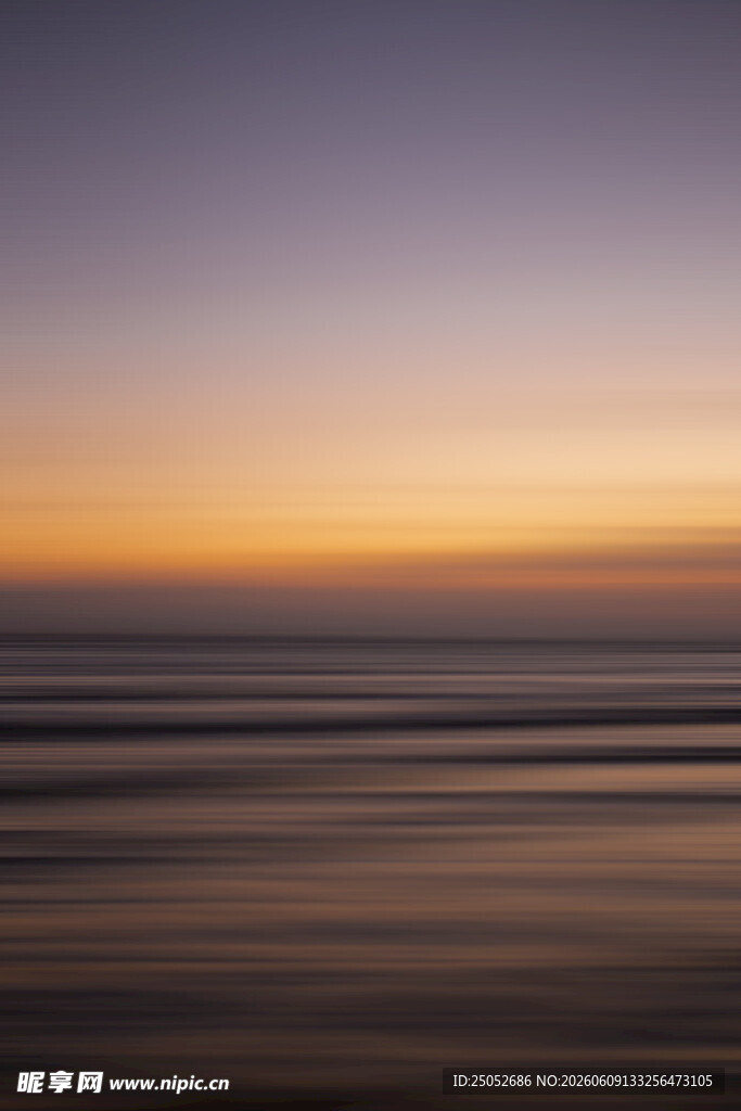 海边绝美黄昏静谧景象