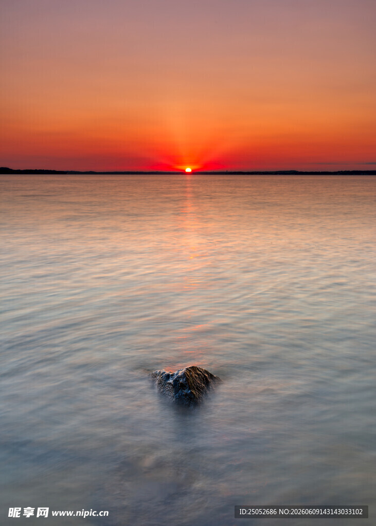 海上落日美景