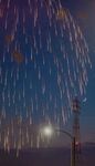 夜空绽放的绚烂烟花