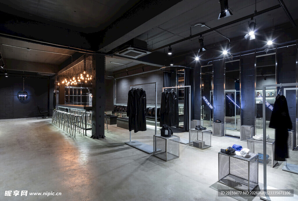时尚服装店室内展示空间