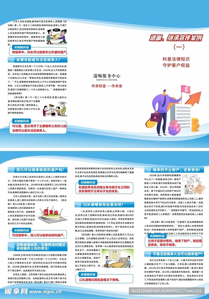 蓝色遗嘱科普折页