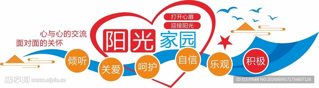 关注心理健康文化墙