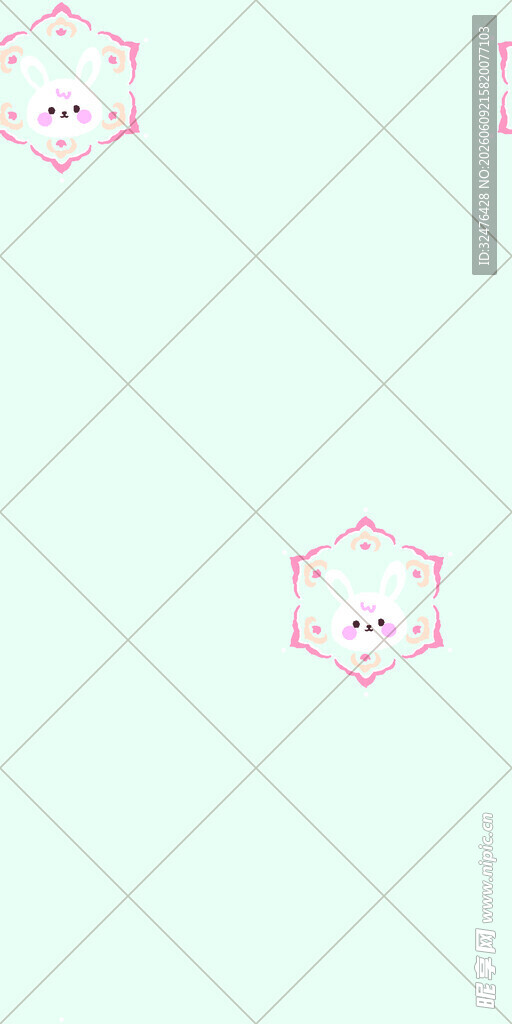 淡绿色几何图案背景