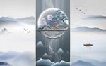 梦幻中式云海中的奇幻景象