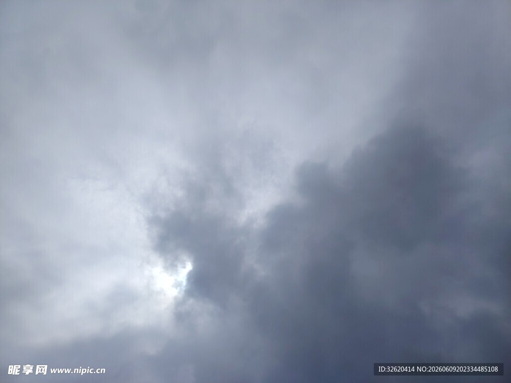 乌云密布的阴沉天空