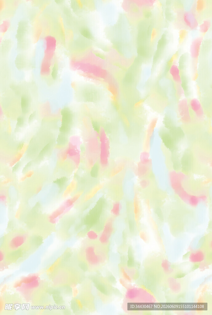 梦幻多彩抽象花卉图案