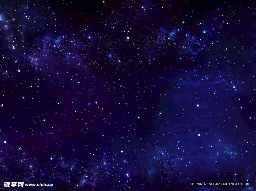 梦幻星空背景图