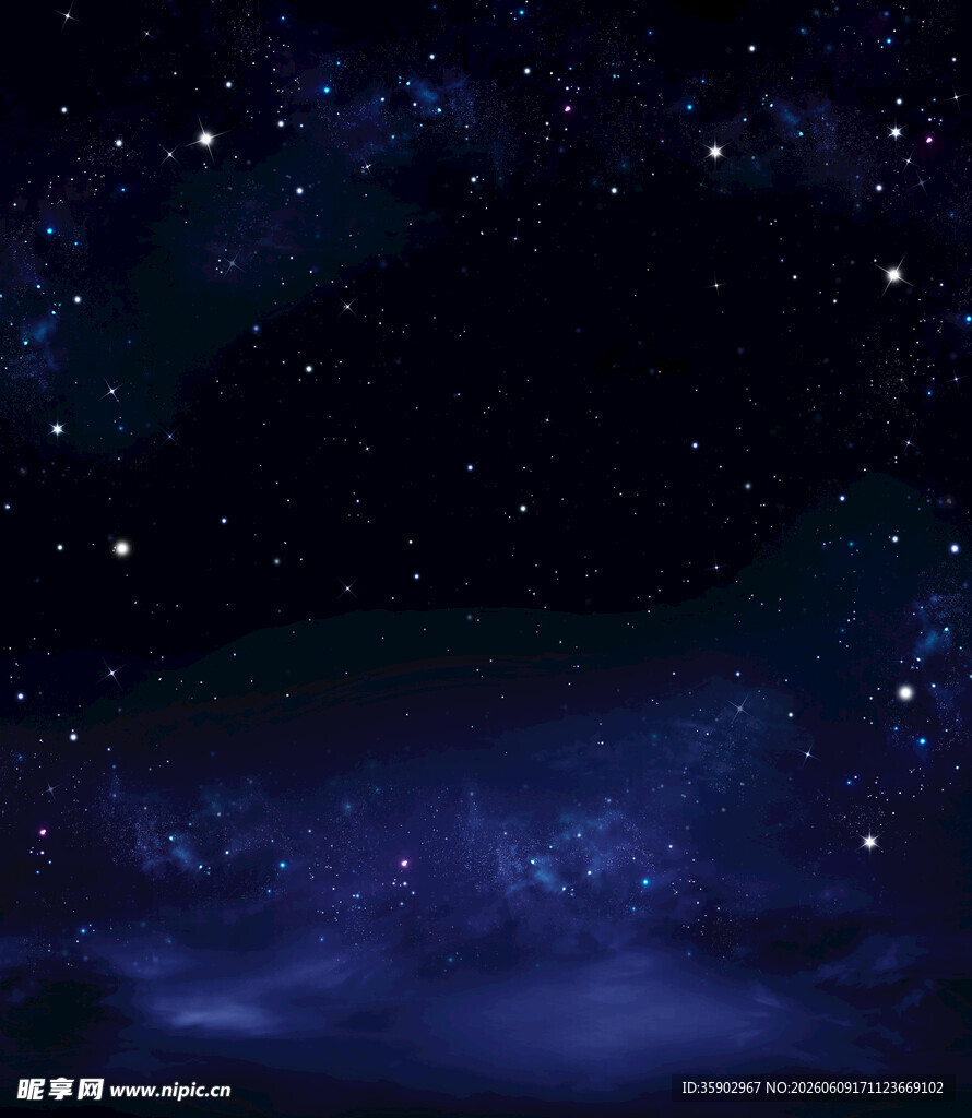梦幻星空夜景