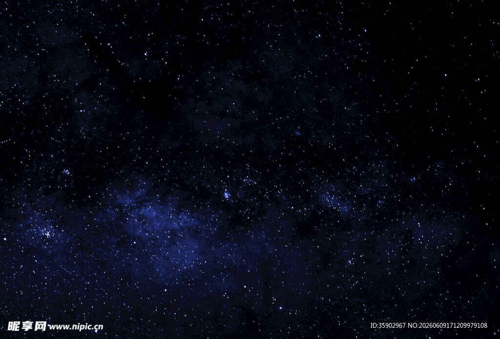 深邃星空夜景展示