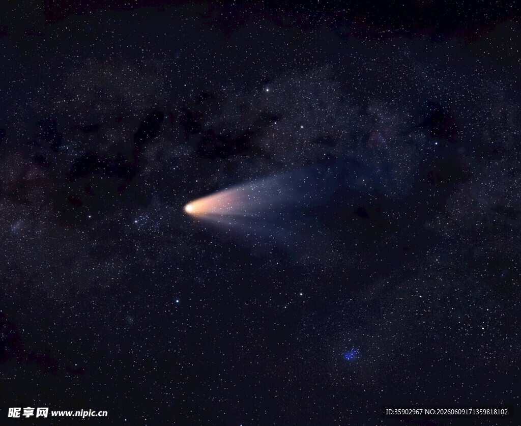 夜空中的彗星