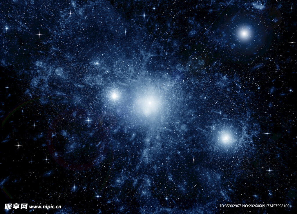 深邃宇宙星系景观