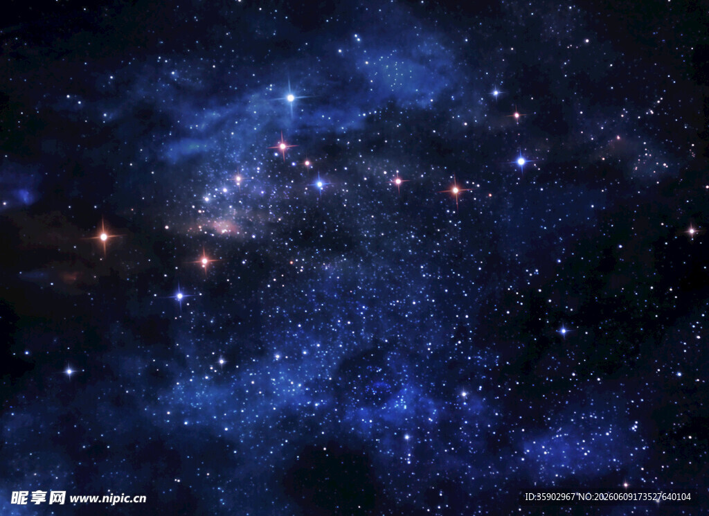 梦幻星空夜景图