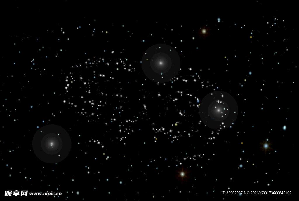 深邃星空星系图景