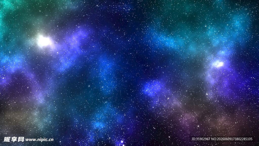 梦幻深邃的宇宙星空背景