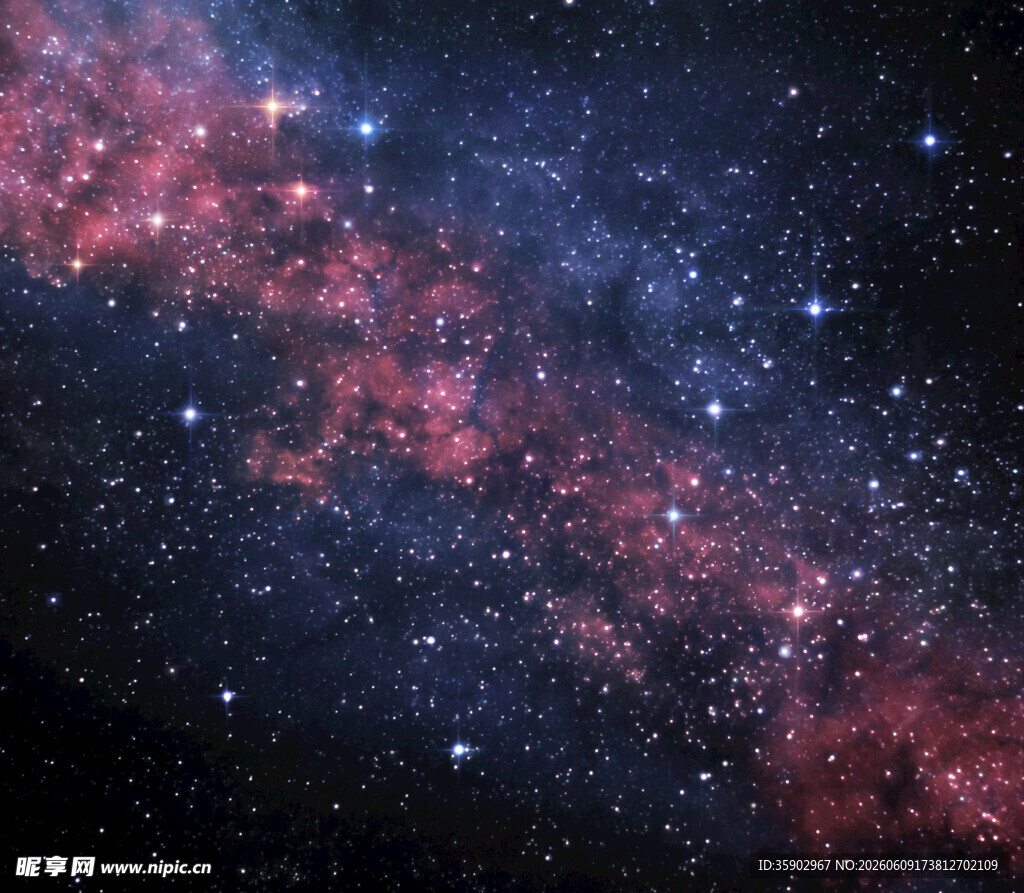 绚丽星云宇宙星空景象
