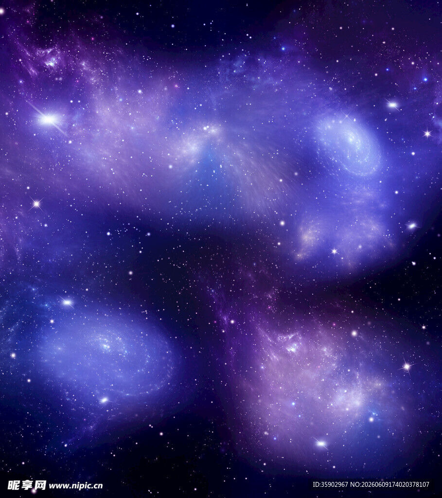 梦幻绚丽的深邃星云
