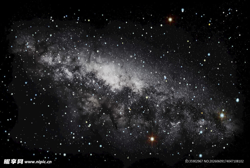 璀璨星空下的壮丽银河系