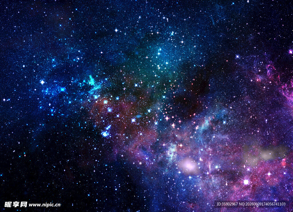 梦幻璀璨的宇宙星际图景