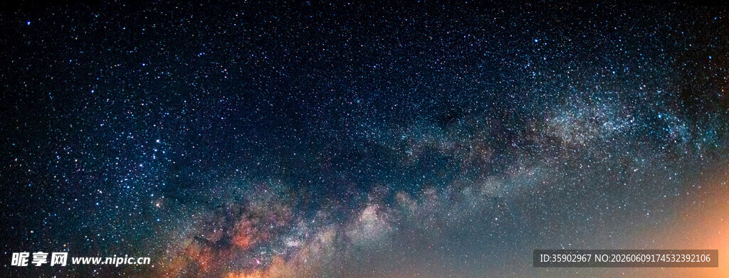 璀璨星空下的梦幻宇宙景观