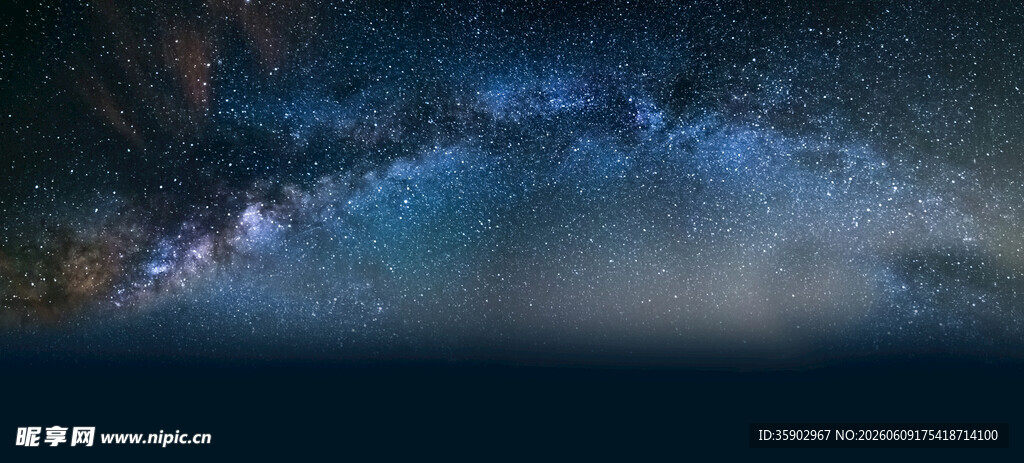 梦幻星空夜景