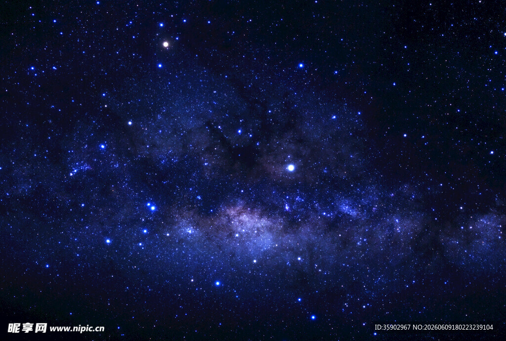 璀璨星空下的梦幻银河