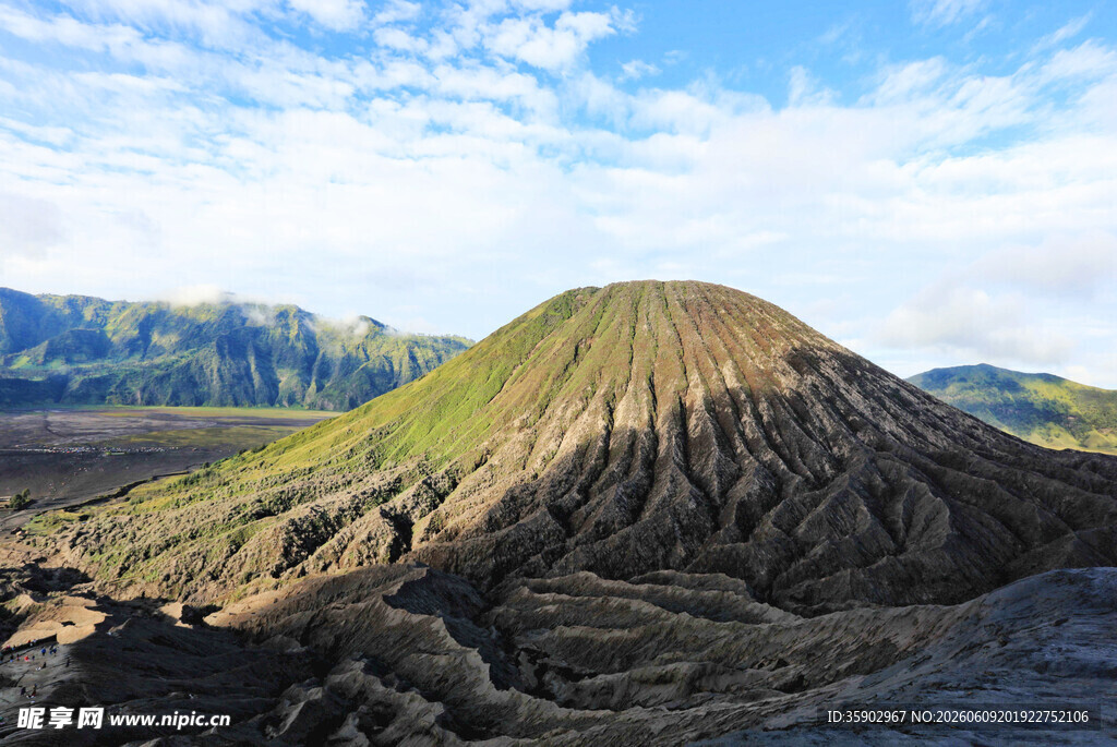 壮丽火山景观