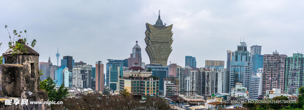 澳门城市天际线景观