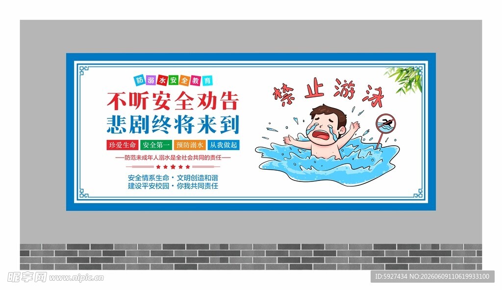 防溺水展板 