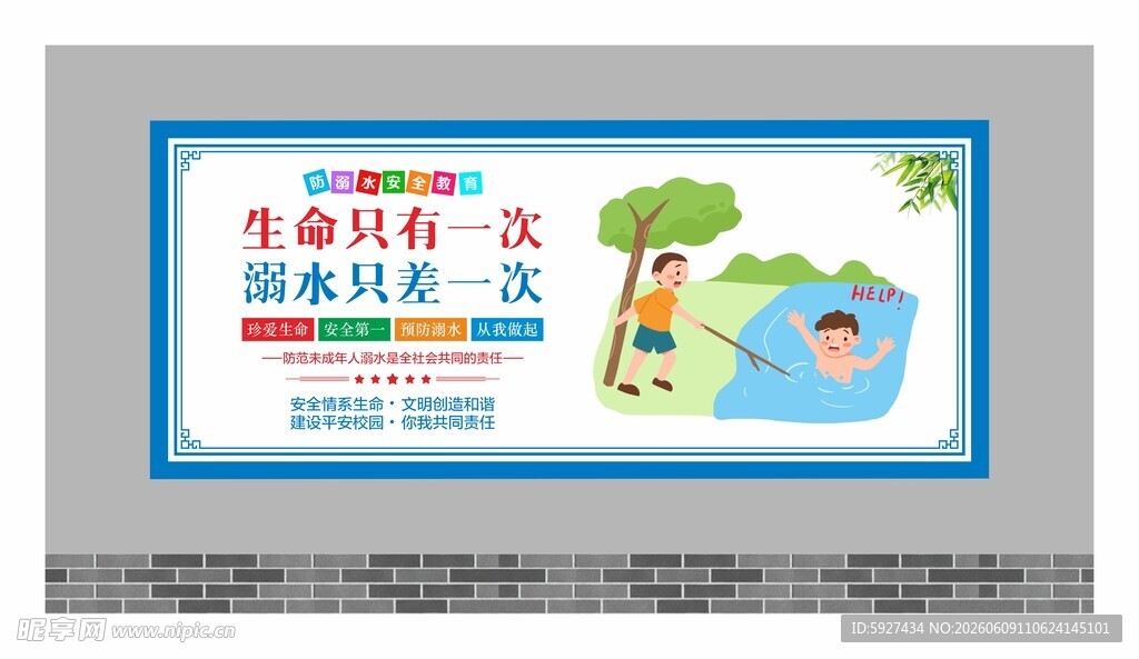 防溺水展板 
