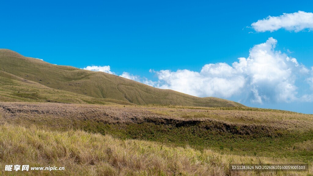 草原蓝天美景