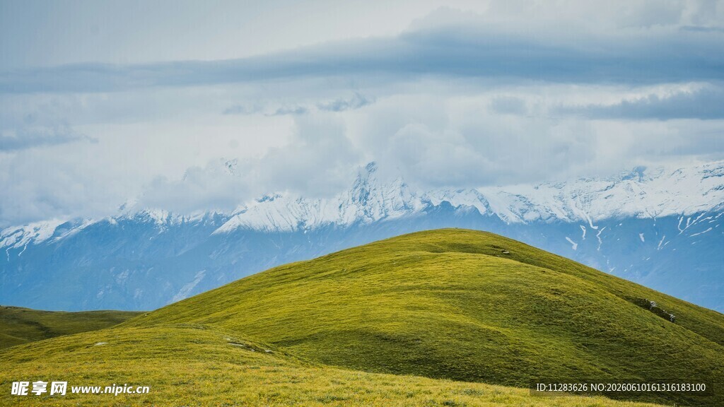 草原远山美景