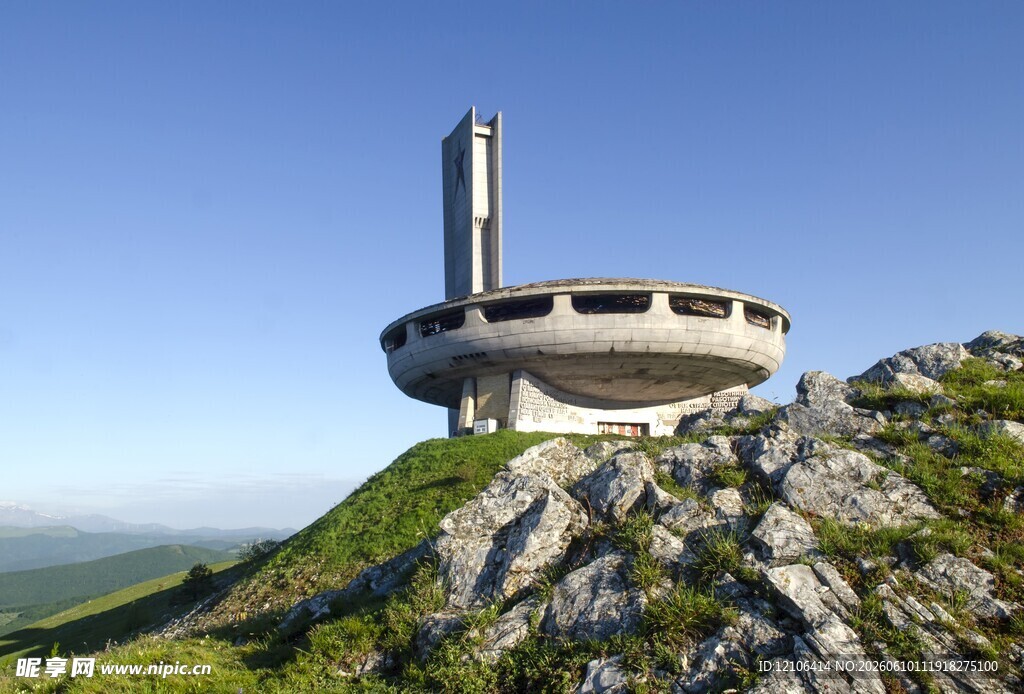 山顶独特建筑景观