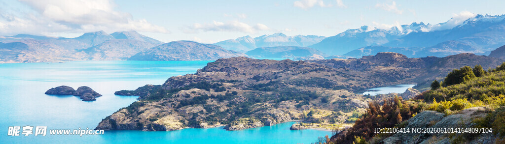 壮丽湖山美景