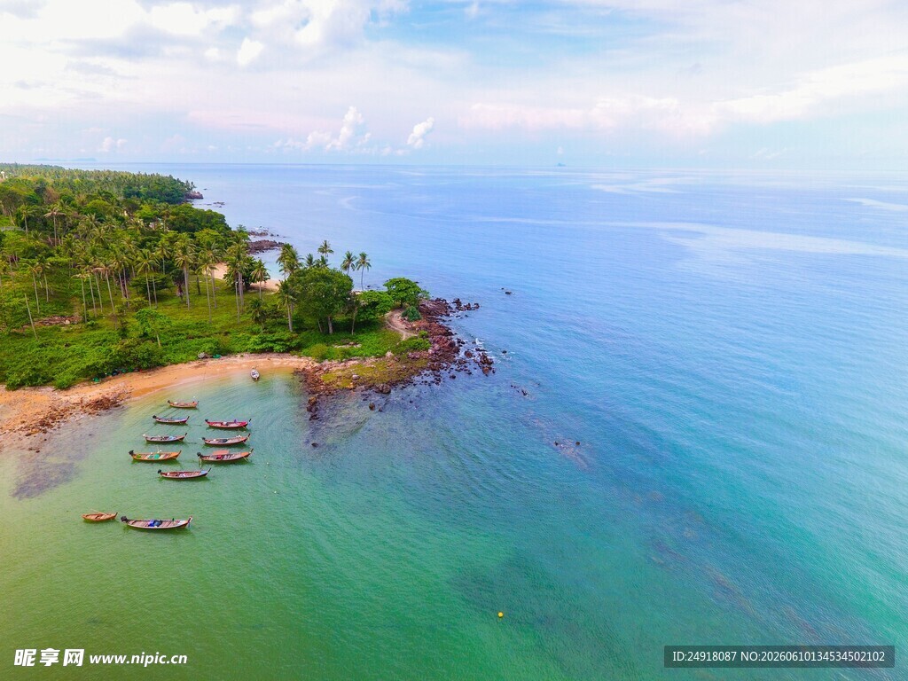 美丽海岛海岸风光