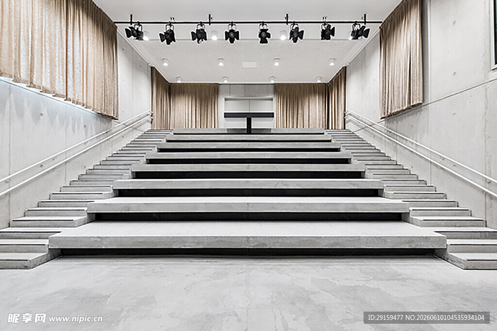 现代简约风阶梯式室内空间