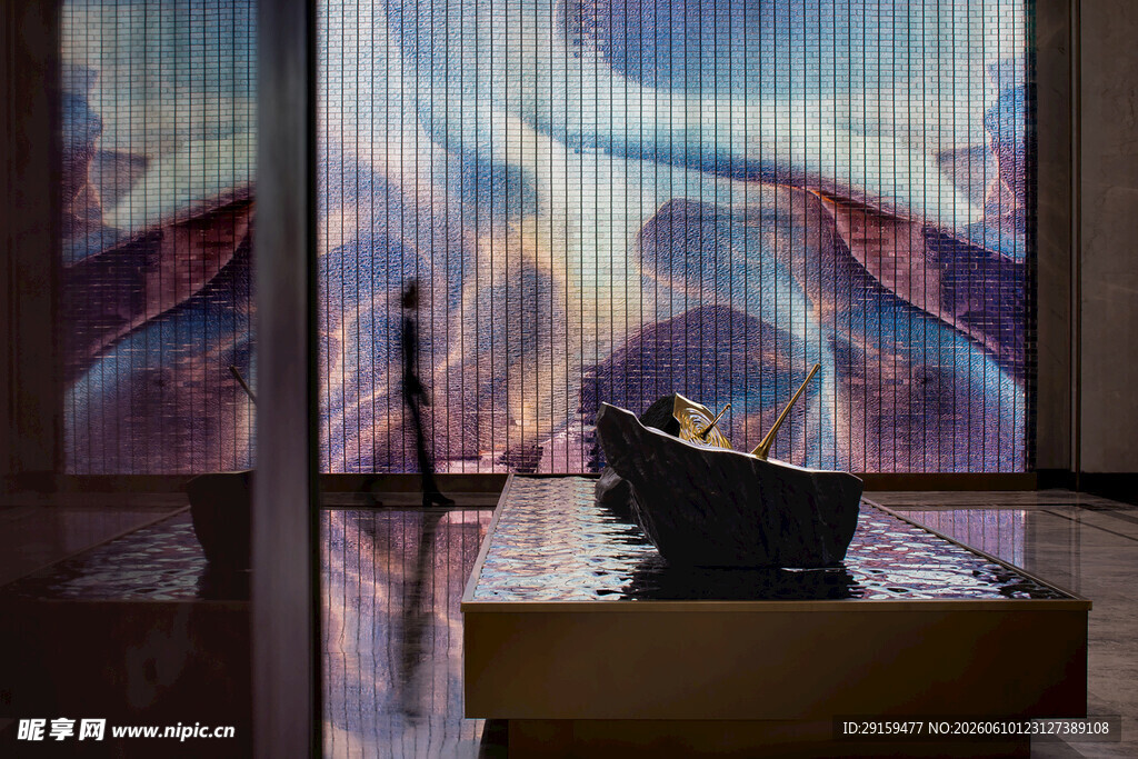 梦幻艺术投影室内展示场景