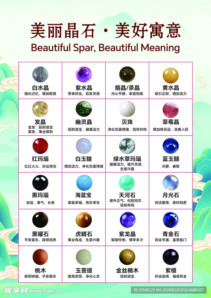 晶石种类 珠宝 水晶