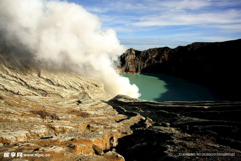 火山口景观