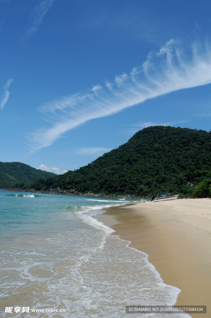 美丽海滨沙滩风景