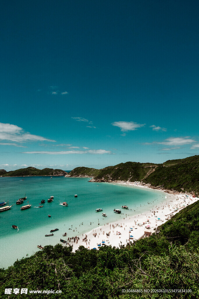 美丽海岛沙滩迷人风光