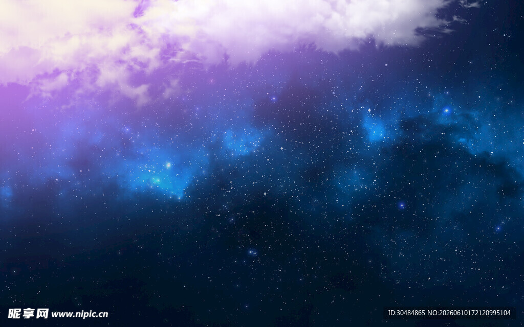 梦幻星空宇宙背景图